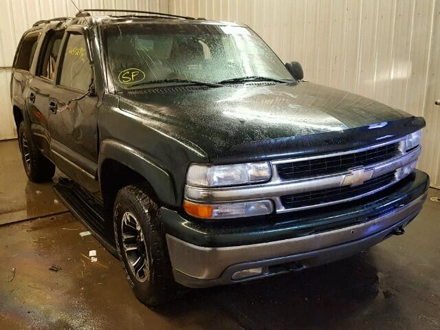 1GNFK16TX1J183681 - 2001 CHEVROLET SUBURBAN GREEN photo 1