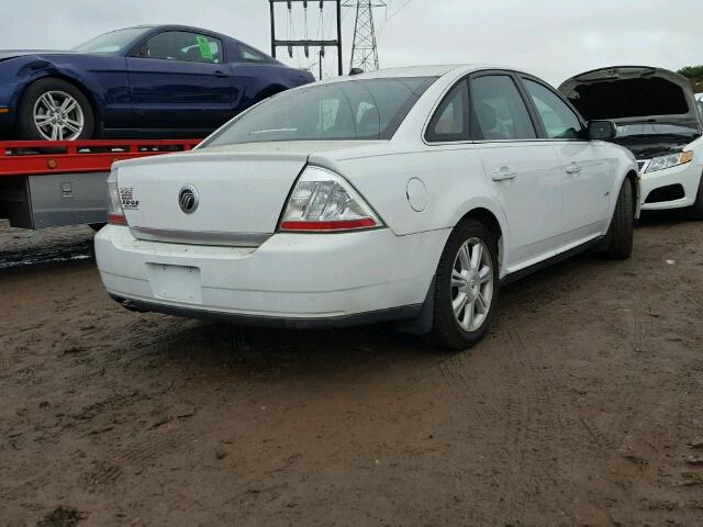 1MEHM42W48G606581 - 2008 MERCURY SABLE WHITE photo 4