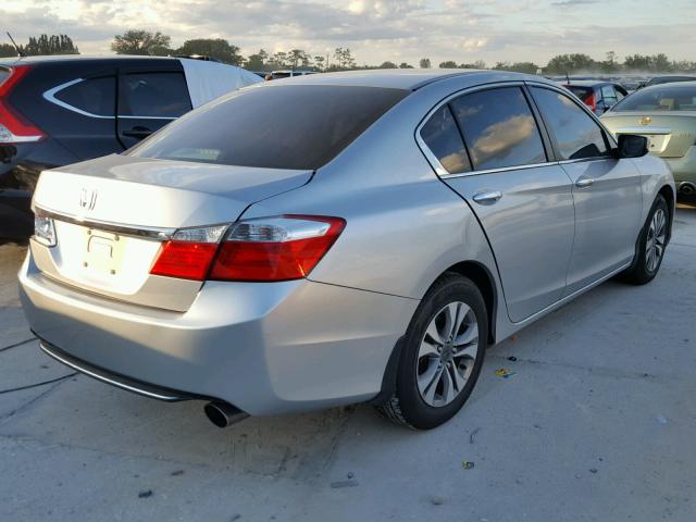 1HGCR2F36EA086367 - 2014 HONDA ACCORD LX SILVER photo 4