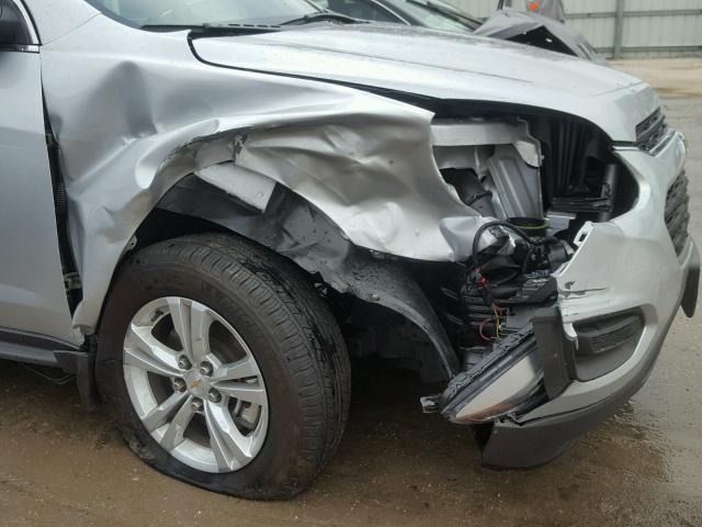 2GNALBEK9H1526474 - 2017 CHEVROLET EQUINOX LS SILVER photo 9