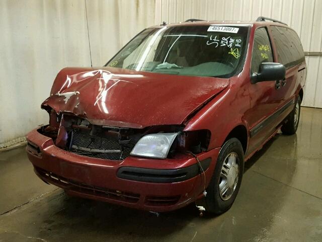 1GNDX03E64D127958 - 2004 CHEVROLET VENTURE MAROON photo 2