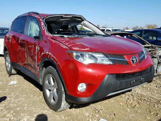 JTMRFREV9EJ012857 - 2014 TOYOTA RAV4 RED photo 1