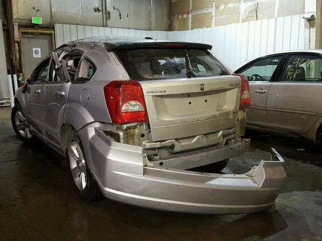 1B3CB4HA2AD571965 - 2010 DODGE CALIBER SX SILVER photo 3