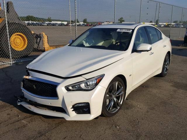 JN1EV7AR6HM832284 - 2017 INFINITI Q50 PREMIU WHITE photo 2