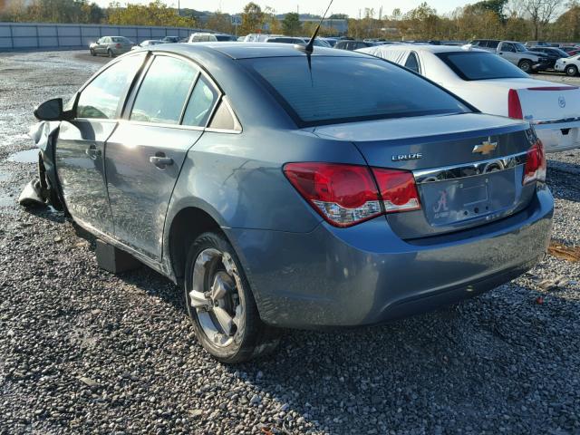 1G1PG5SC8C7334487 - 2012 CHEVROLET CRUZE LT BLUE photo 3