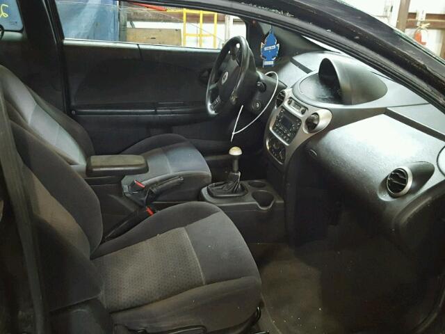 1G8AV12F75Z177624 - 2005 SATURN ION LEVEL BLACK photo 5