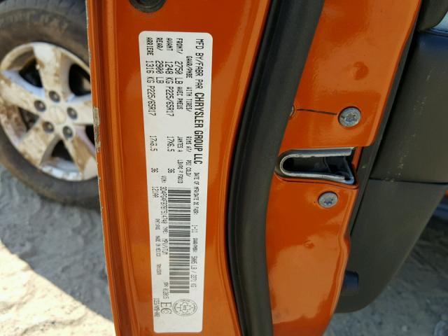 3D4PG4FB7BT514740 - 2011 DODGE JOURNEY EX ORANGE photo 10