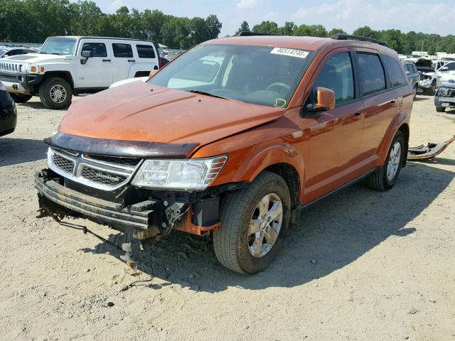 3D4PG4FB7BT514740 - 2011 DODGE JOURNEY EX ORANGE photo 2