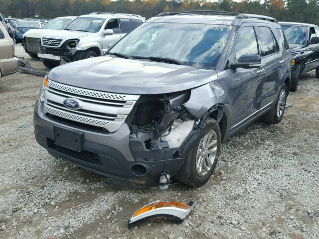 1FM5K7D89DGC37619 - 2013 FORD EXPLORER X GRAY photo 2