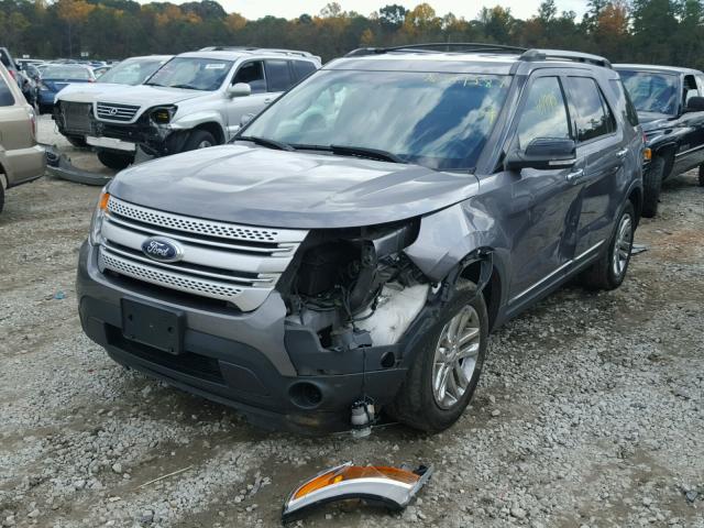 1FM5K7D89DGC37619 - 2013 FORD EXPLORER X GRAY photo 9