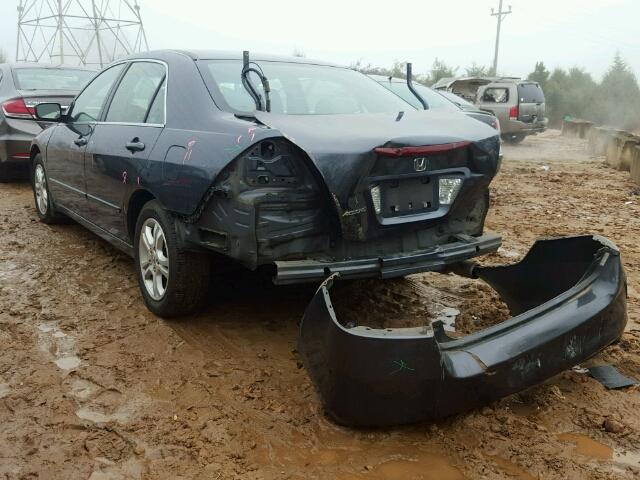 1HGCM56347A098018 - 2007 HONDA ACCORD SE GRAY photo 3