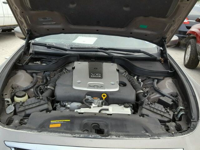 JN1CV6AP6AM404656 - 2010 INFINITI G37 BASE GRAY photo 7