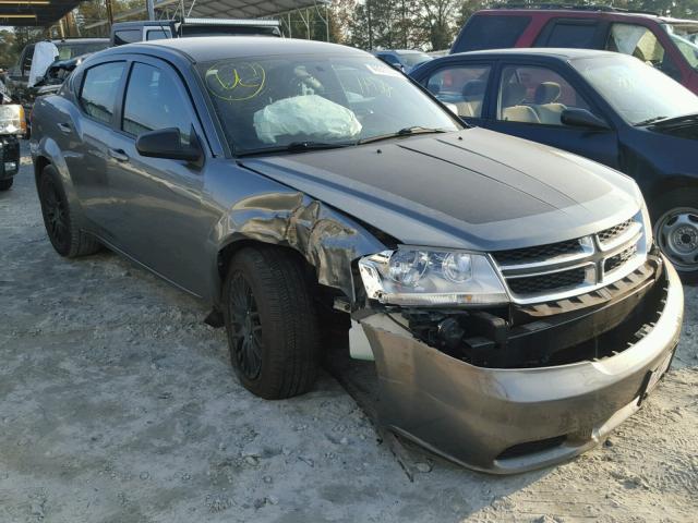 1C3CDZAB8DN702456 - 2013 DODGE AVENGER SE GRAY photo 1