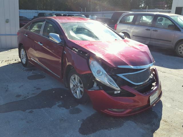 5NPEB4AC4DH796499 - 2013 HYUNDAI SONATA GLS RED photo 1