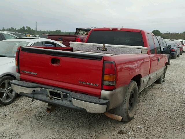 2GCEC19T421366406 - 2002 CHEVROLET SILVERADO RED photo 4