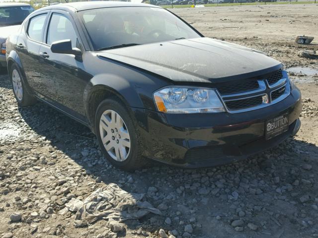 1C3CDZAB9CN275268 - 2012 DODGE AVENGER SE BLACK photo 1