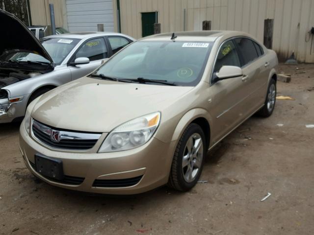 1G8ZS57N28F196767 - 2008 SATURN AURA BROWN photo 2