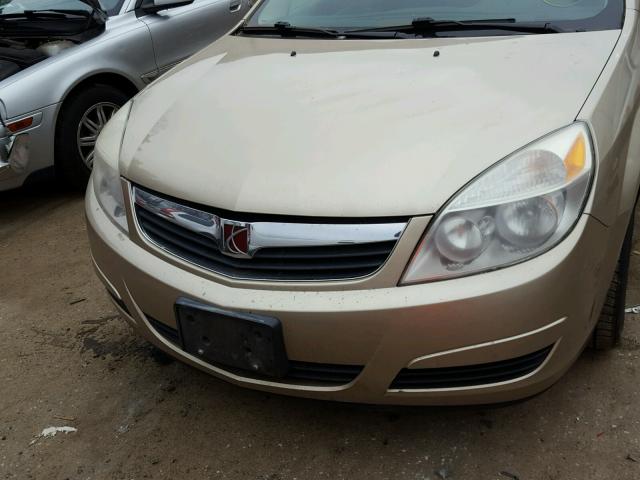 1G8ZS57N28F196767 - 2008 SATURN AURA BROWN photo 9