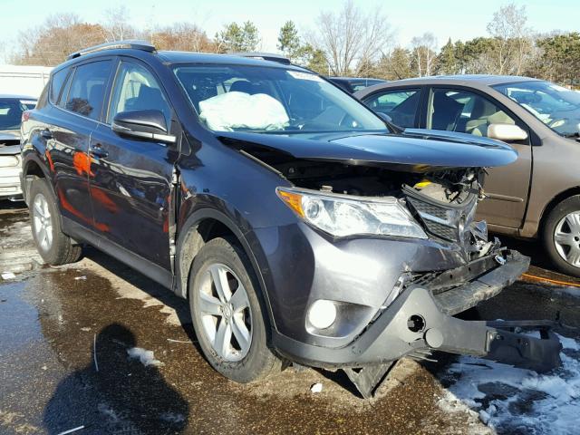 JTMWFREV4EJ011456 - 2014 TOYOTA RAV4 XLE GRAY photo 1