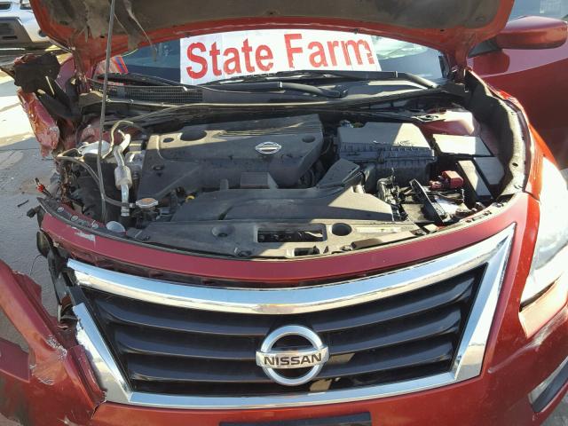 1N4AL3AP3DC126016 - 2013 NISSAN ALTIMA 2.5 RED photo 7