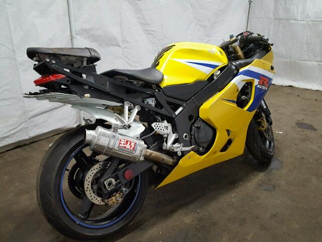 JS1GN7CA752111552 - 2005 SUZUKI GSX-R600 K YELLOW photo 4