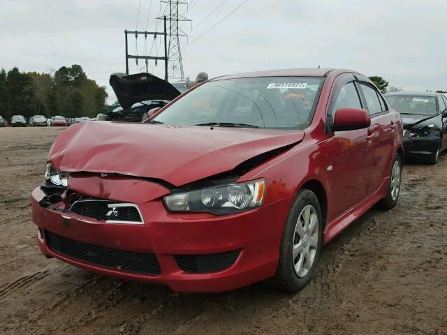 JA32U2FU8CU015635 - 2012 MITSUBISHI LANCER ES/ RED photo 2