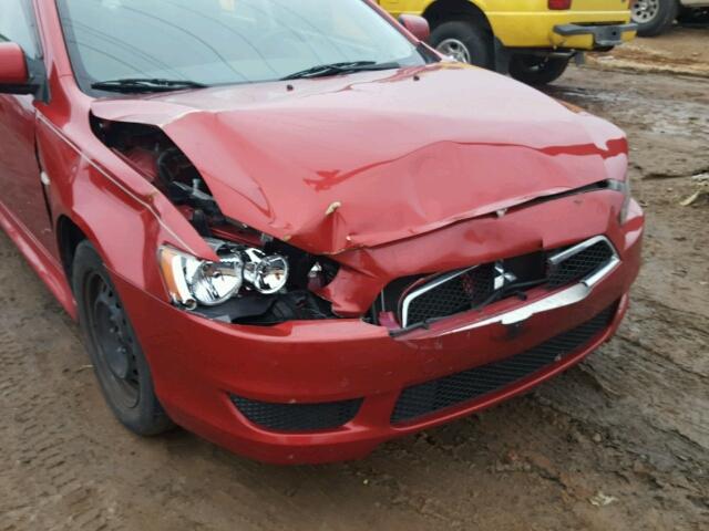 JA32U2FU8CU015635 - 2012 MITSUBISHI LANCER ES/ RED photo 9