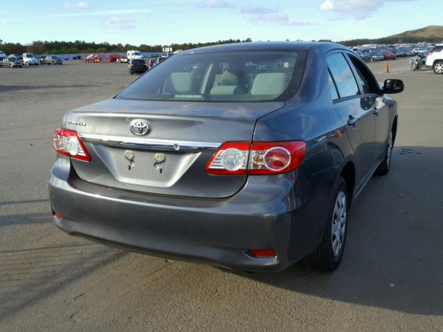 2T1BU4EE9CC811377 - 2012 TOYOTA COROLLA BA GRAY photo 4