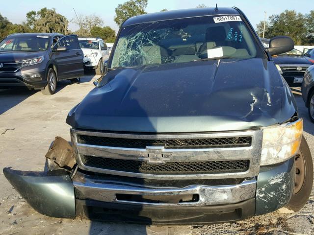 1GCEC14X69Z185951 - 2009 CHEVROLET SILVERADO BLUE photo 9