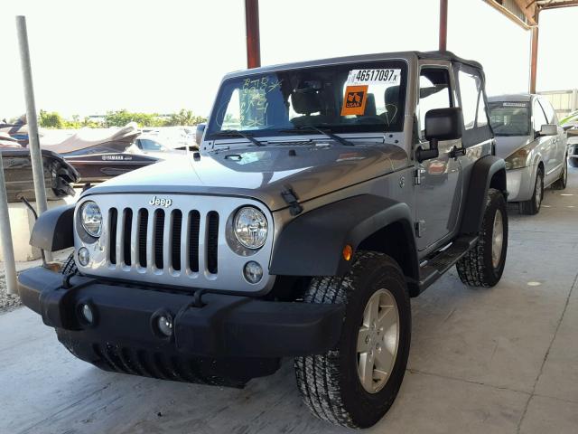 1C4AJWAG9HL539694 - 2017 JEEP WRANGLER S SILVER photo 2