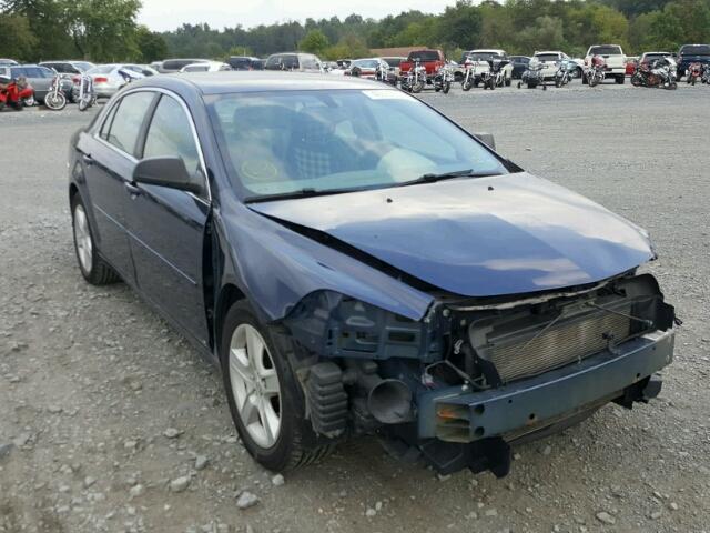 1G1ZG57B494228881 - 2009 CHEVROLET MALIBU LS BLUE photo 1