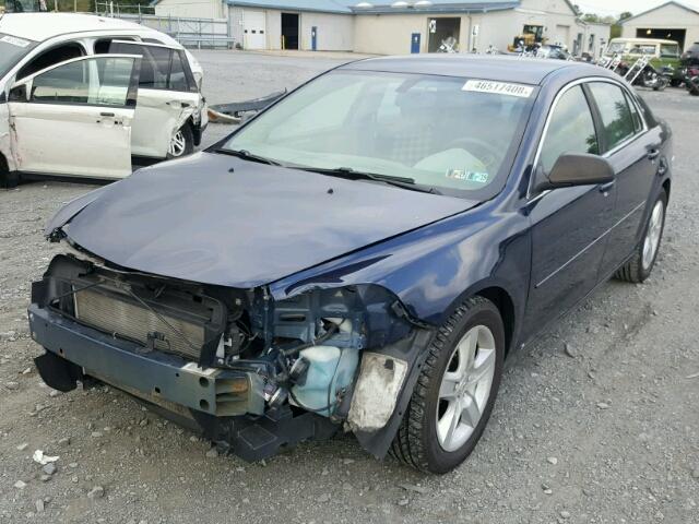 1G1ZG57B494228881 - 2009 CHEVROLET MALIBU LS BLUE photo 2