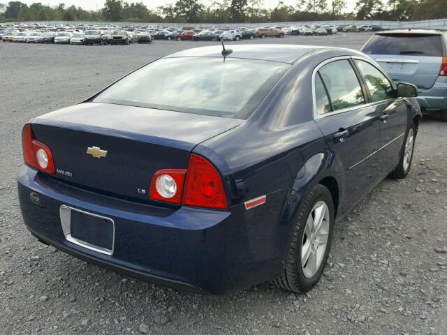 1G1ZG57B494228881 - 2009 CHEVROLET MALIBU LS BLUE photo 4
