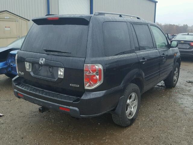 5FNYF18456B008779 - 2006 HONDA PILOT EX BLACK photo 4