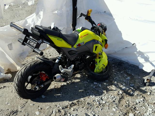 MLHJC6112H5203800 - 2017 HONDA GROM 125 YELLOW photo 4