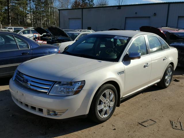 1FAHP25W89G113633 - 2009 FORD TAURUS LIM WHITE photo 2