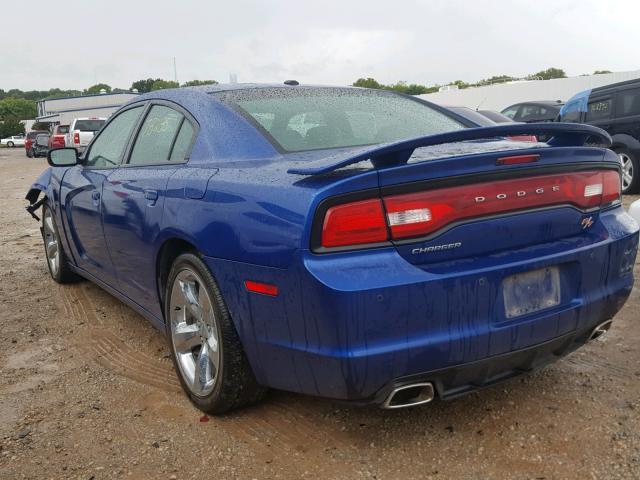 2C3CDXCT6CH276400 - 2012 DODGE CHARGER R/ BLUE photo 3