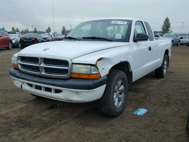 1D7GL32K84S536894 - 2004 DODGE DAKOTA SPO WHITE photo 2