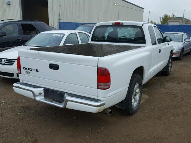 1D7GL32K84S536894 - 2004 DODGE DAKOTA SPO WHITE photo 4