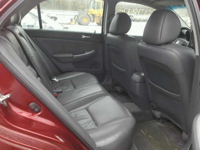 1HGCM66505A011431 - 2005 HONDA ACCORD EX 勃艮第红 照片 6