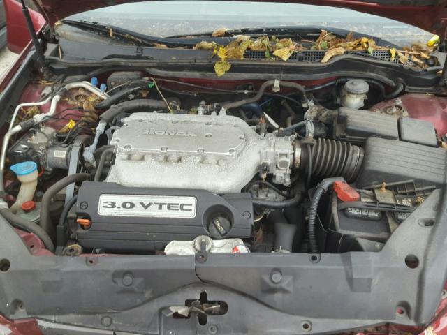 1HGCM66505A011431 - 2005 HONDA ACCORD EX BURGUNDY photo 7