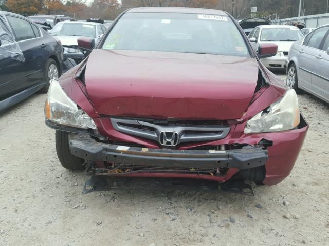 1HGCM66505A011431 - 2005 HONDA ACCORD EX BURGUNDY photo 9