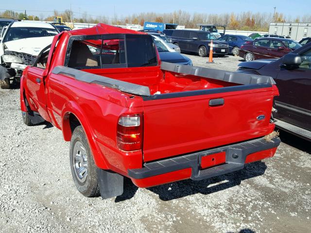 1FTYR10U52PA53904 - 2002 FORD RANGER RED photo 3