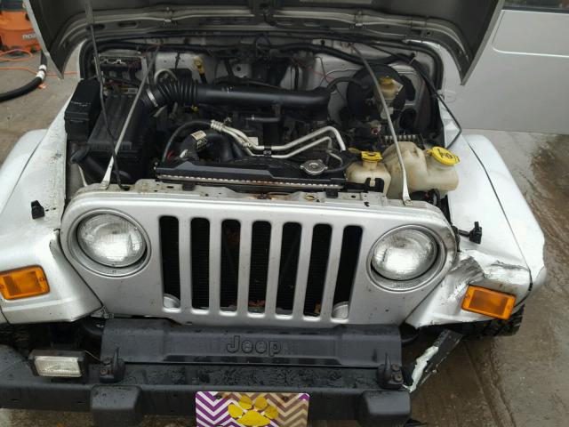 1J4FA39S43P357152 - 2003 JEEP WRANGLER C SILVER photo 7