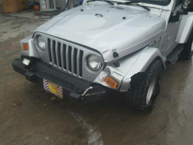 1J4FA39S43P357152 - 2003 JEEP WRANGLER C SILVER photo 9