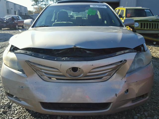 4T1BE46K77U172972 - 2007 TOYOTA CAMRY NEW GOLD photo 9