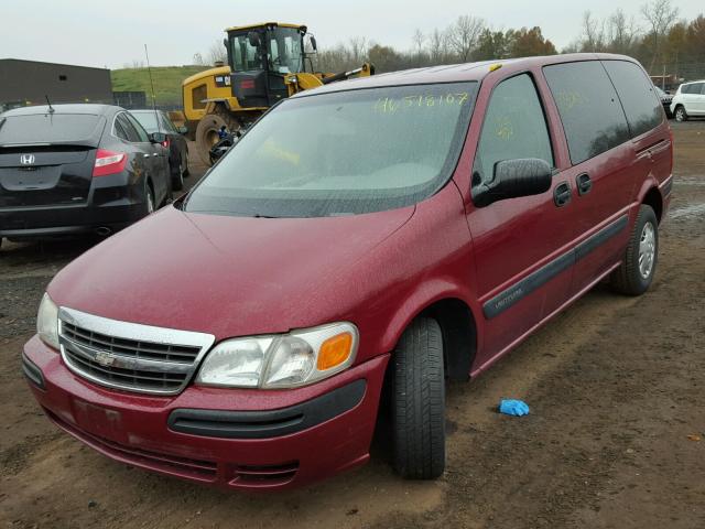 1GNDV03E55D133211 - 2005 CHEVROLET VENTURE MAROON photo 2