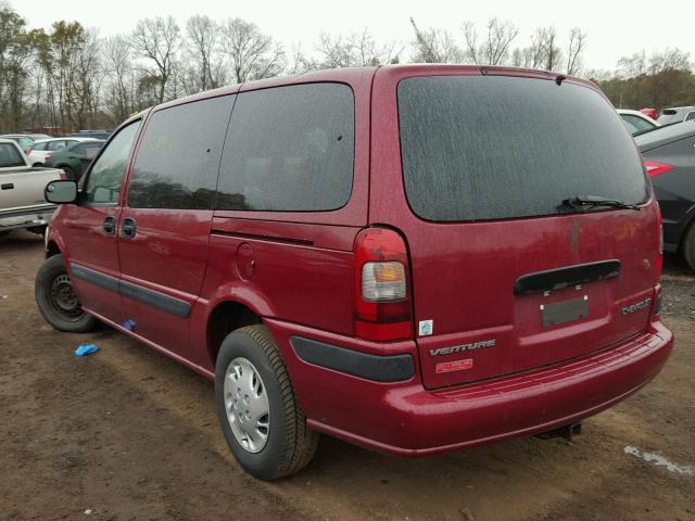 1GNDV03E55D133211 - 2005 CHEVROLET VENTURE MAROON photo 3