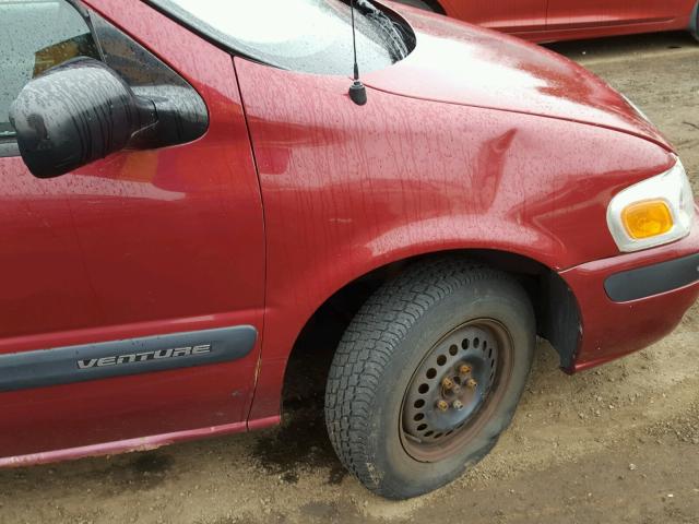 1GNDV03E55D133211 - 2005 CHEVROLET VENTURE MAROON photo 9