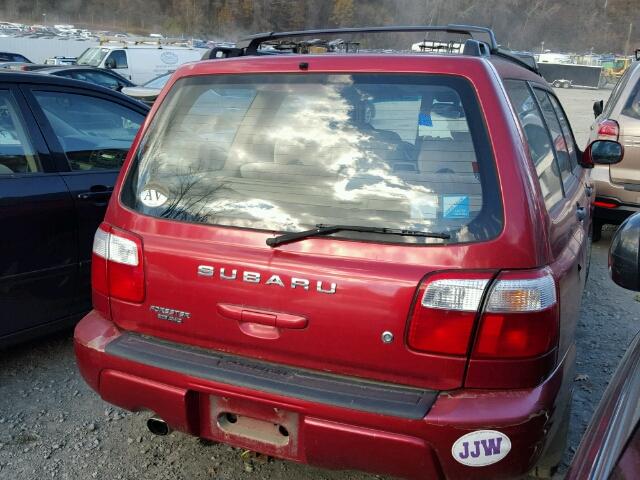 JF1SF65682H725380 - 2002 SUBARU FORESTER S RED photo 4